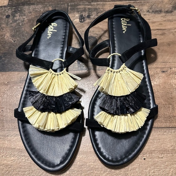 Boden Sarah Fringe Flat Sandals - Picture 2 of 6